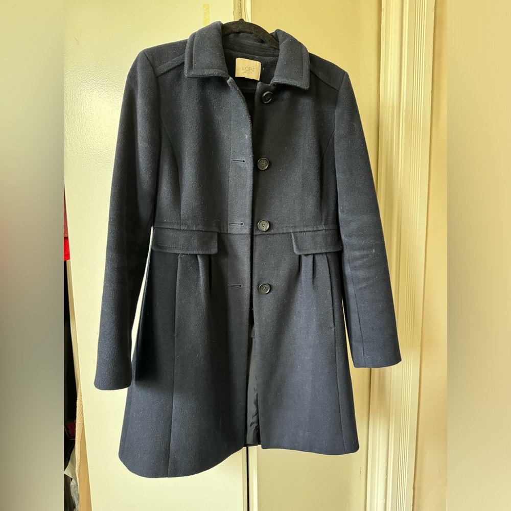 Loft Navy Pea Coat